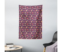 Pastel Colored Motifs Tapestry