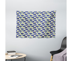 Brush Stroke Stripes Wide Tapestry