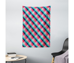 Diagonal Grid Rhombuses Tapestry