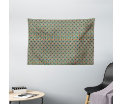Colorful Ornamental Wide Tapestry