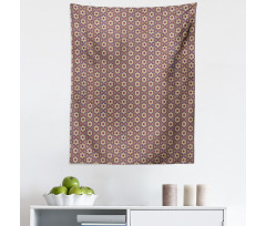 Geometrik Mikrofiber Duvar Halısı Modern Altıgen Çizimli Oryantal Poster