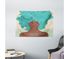 Lady Wide Tapestry