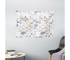 Square Composition Wide Tapestry