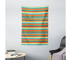 Geometric Abstract Wave Tapestry