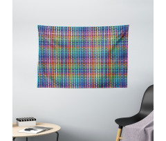 Crossed Stripes Design Wide Tapestry