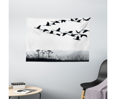 Flying Geese Pattern Wide Tapestry