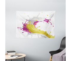 Mixed Drink Splash Wide Tapestry