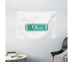 Bicolor Sign Wide Tapestry