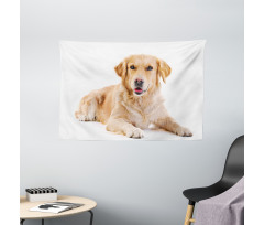 Young Puppy Wide Tapestry