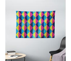 Sixties Triangle Motifs Wide Tapestry