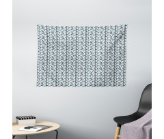 Trippy Zig Zag Herringbone Wide Tapestry