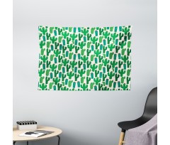San Pedro Cactus Floral Wide Tapestry