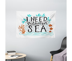 Inspirational Words Art Wide Tapestry
