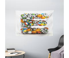 Sports Name Initials Wide Tapestry
