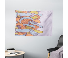 Abstract Doodle Season Wide Tapestry