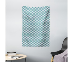 Retro Curves Tile Tapestry