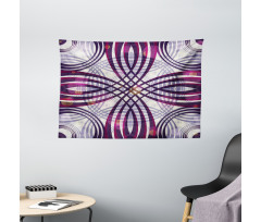 Groovy Geometric Wide Tapestry