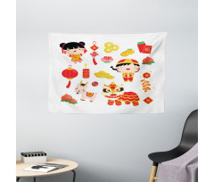 Joyful Holiday Wide Tapestry