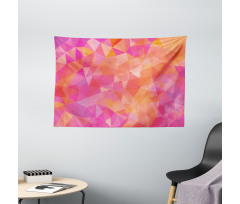 Polygonal Art Wide Tapestry