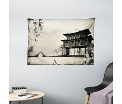 Landscape of Far East Wide Tapestry