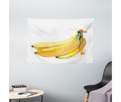 Tropical Illustration Wide Tapestry