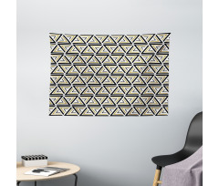 Angled Stripes Mosaic Wide Tapestry