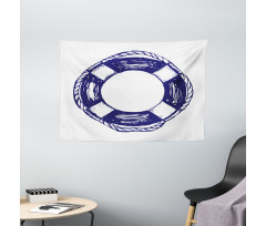 Sketch Life Buoy Wide Tapestry