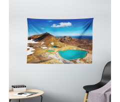 Emerald Lakes Photo Wide Tapestry