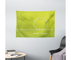 Minimalist Egg Design Wide Tapestry