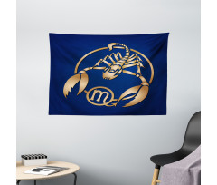 Blue Wide Tapestry