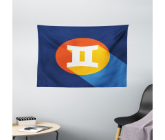Colorful Graphic Wide Tapestry