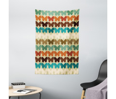 Retro Silhouettes Tapestry