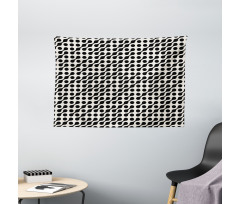 Rounded Circles Wide Tapestry