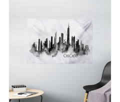 Grunge Landscape Wide Tapestry