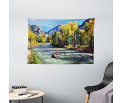 Mountains of Colorado Wide Tapestry