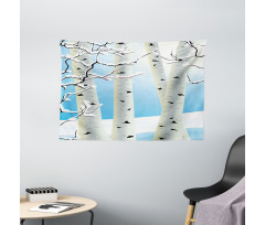 Seasonal Snow Forest Wide Tapestry