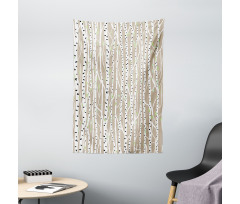 Trunks Black Spots Tapestry