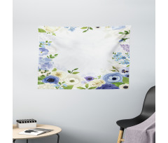 Roses Peonies Wide Tapestry