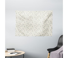 Flora Butterfly Wide Tapestry