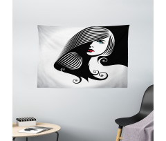 Abstract Glamor Woman Wide Tapestry