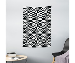 Checkered Curvy Tapestry