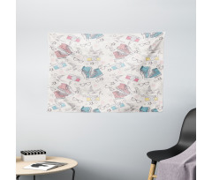 Grunge Teen Accessories Wide Tapestry