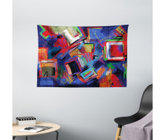 Modern Art Picture Wide Tapestry