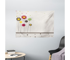 Spring Field Art Wide Tapestry