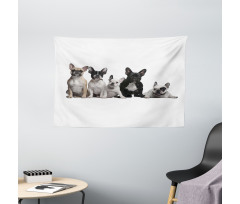 Young Doggies Photo Wide Tapestry