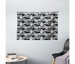 Gentlemen Punk Animals Wide Tapestry