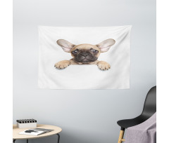 Pedigreed Young Puppy Wide Tapestry
