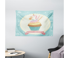 Fairy Cupcake Wide Tapestry