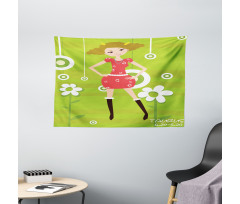 Fashion Teen Girl Wide Tapestry