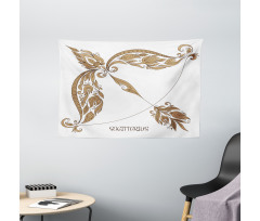 Bow and Arrow Wide Tapestry